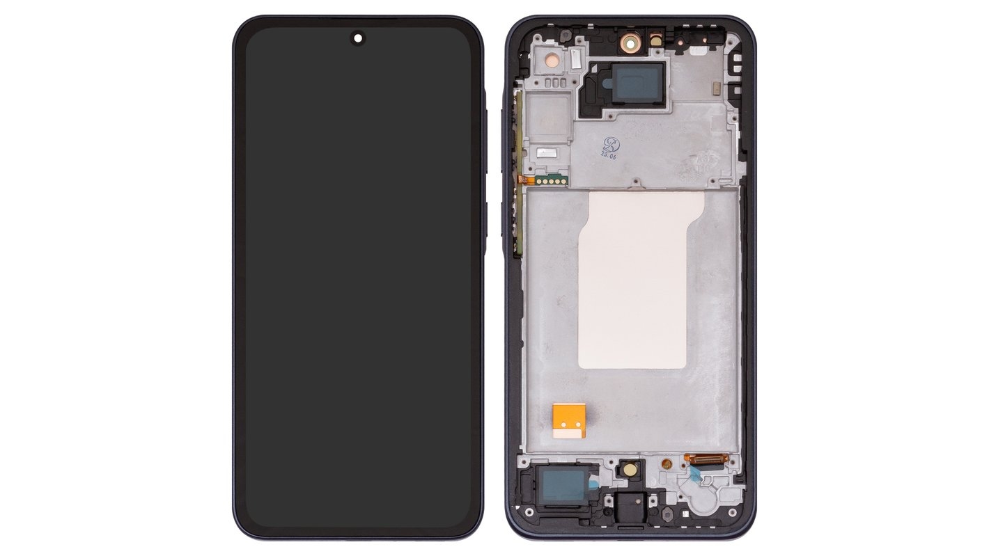 LCD SAMSUNG A35 / A356 BLACK WITH FRAME IPS (KAIKU)
