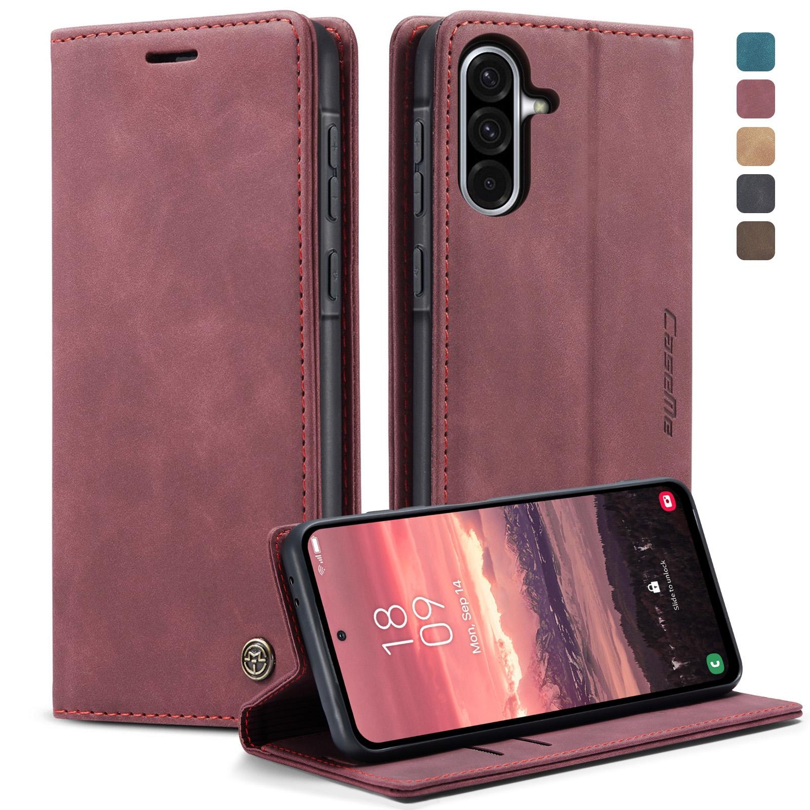 Carte CaseMe 013 Samsung A56 (Wine Red)