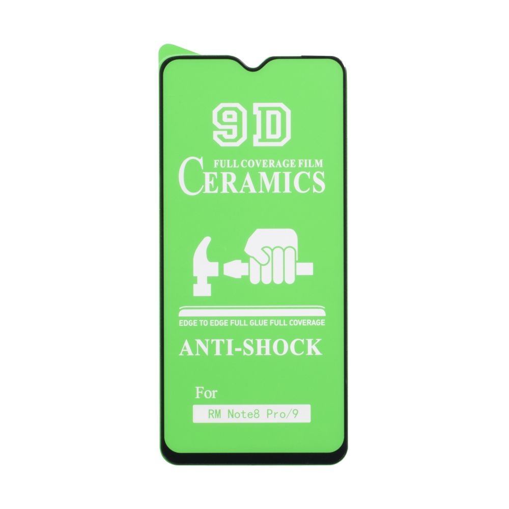 Защитное стекло Film Ceramic for Xiaomi Redmi 9 / Vivo Y19 без упаковки (Чёрный)