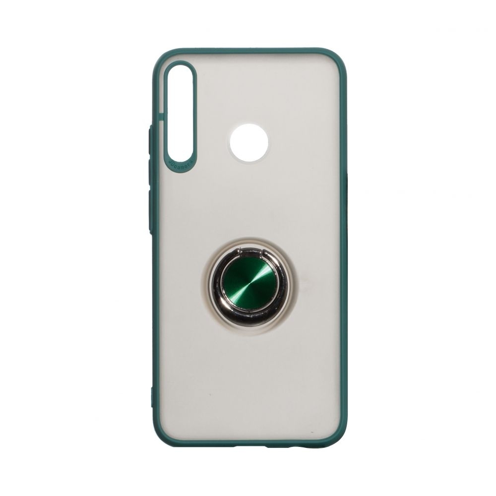 Чехол Totu Copy with Ring для Huawei P40 Lite E (Зелёный)
