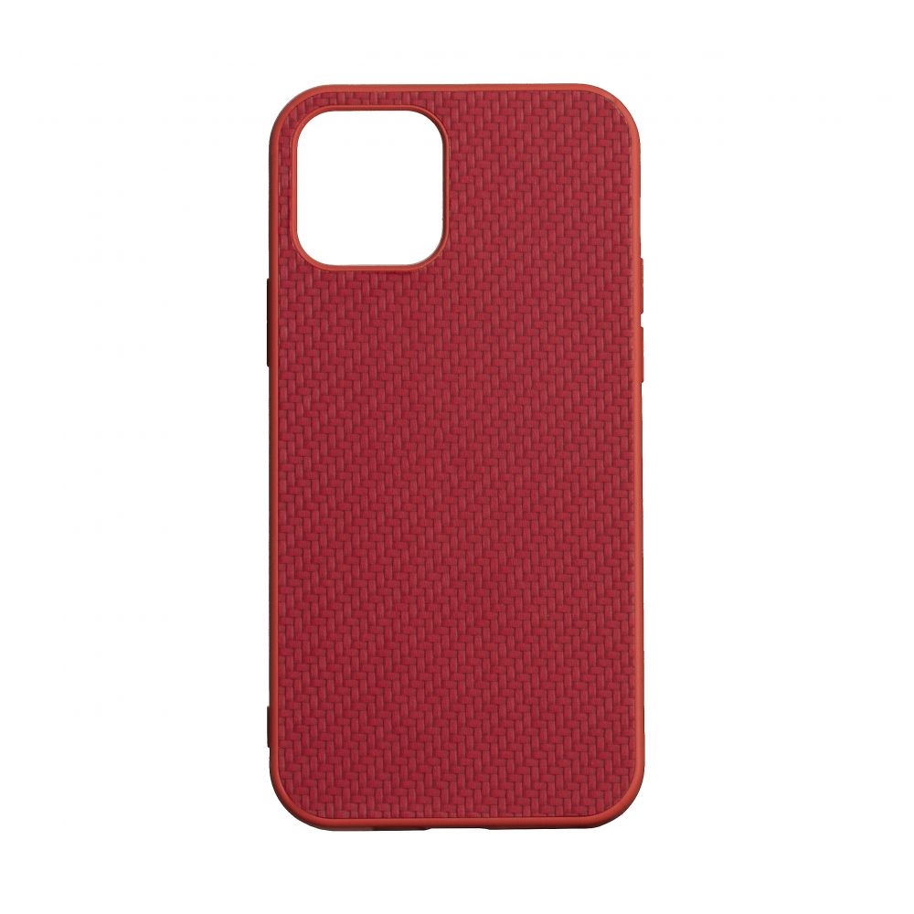 Чехол Carbon HQ для iPhone 12 Pro Max (Красный)