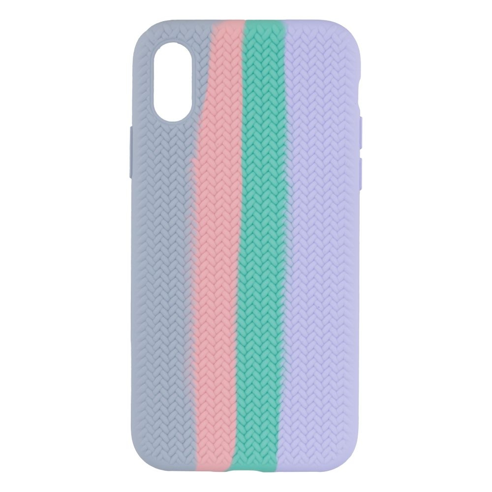 Чехол Silicone Knitted для iPhone 11 Pro Max Copy (28, Stripes)