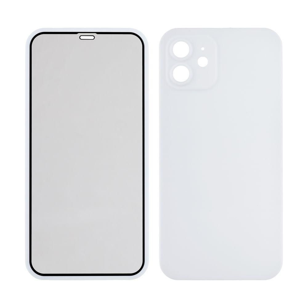 Чехол Double Sided для iPhone 12 Pro Max (Silver)