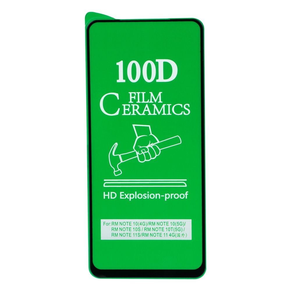 Защитное стекло Film Ceramic for Xiaomi Redmi Note 11/11S/11 Pro без упаковки (Чёрный)