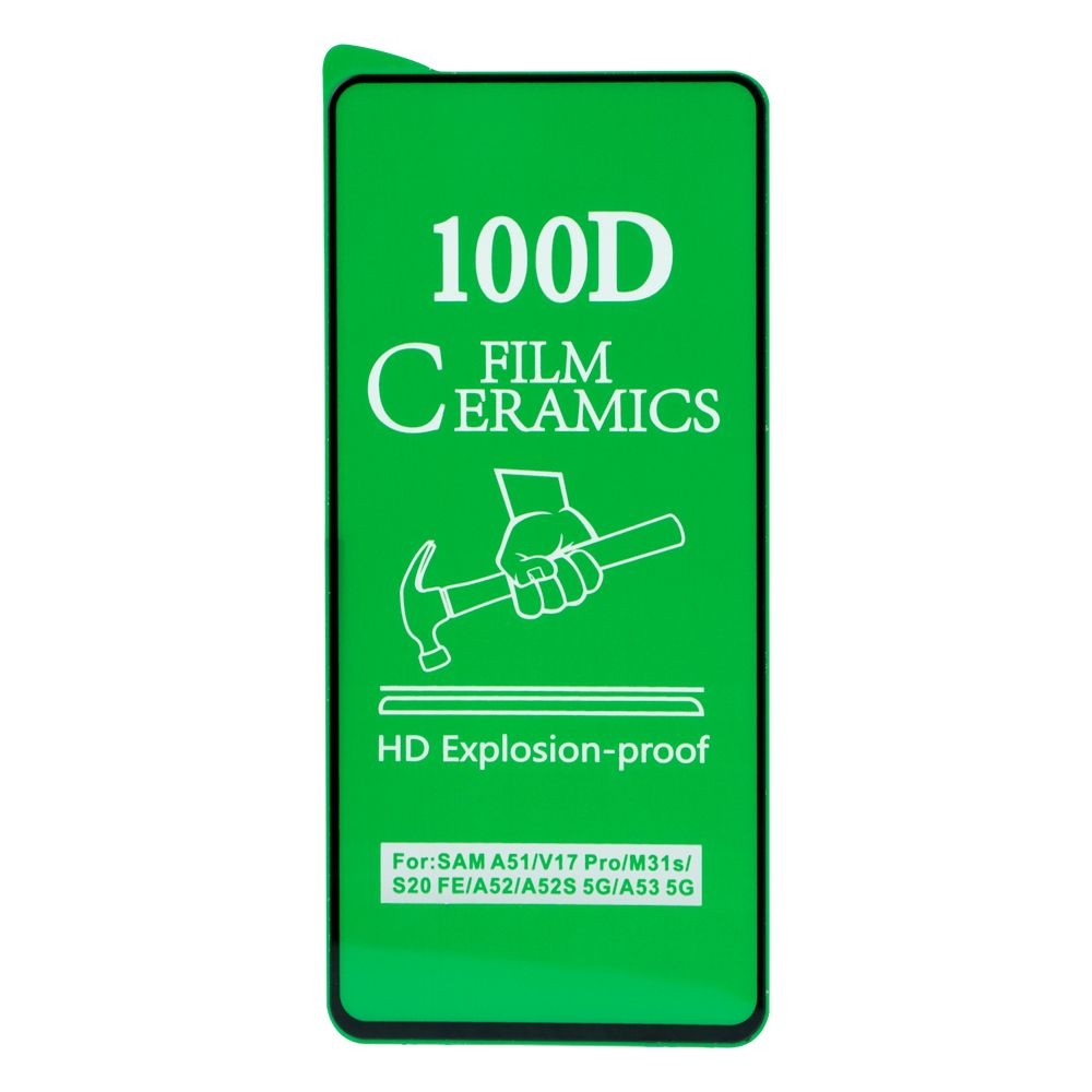 Защитное стекло Film Ceramic for Samsung A53 без упаковки (Чёрный)