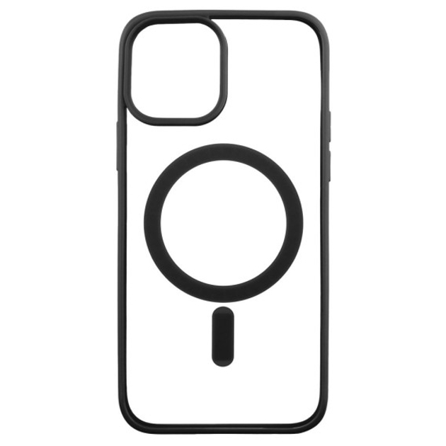 Чехол TPU Color with Magsafe для iPhone 12 Pro Max (04, Black)