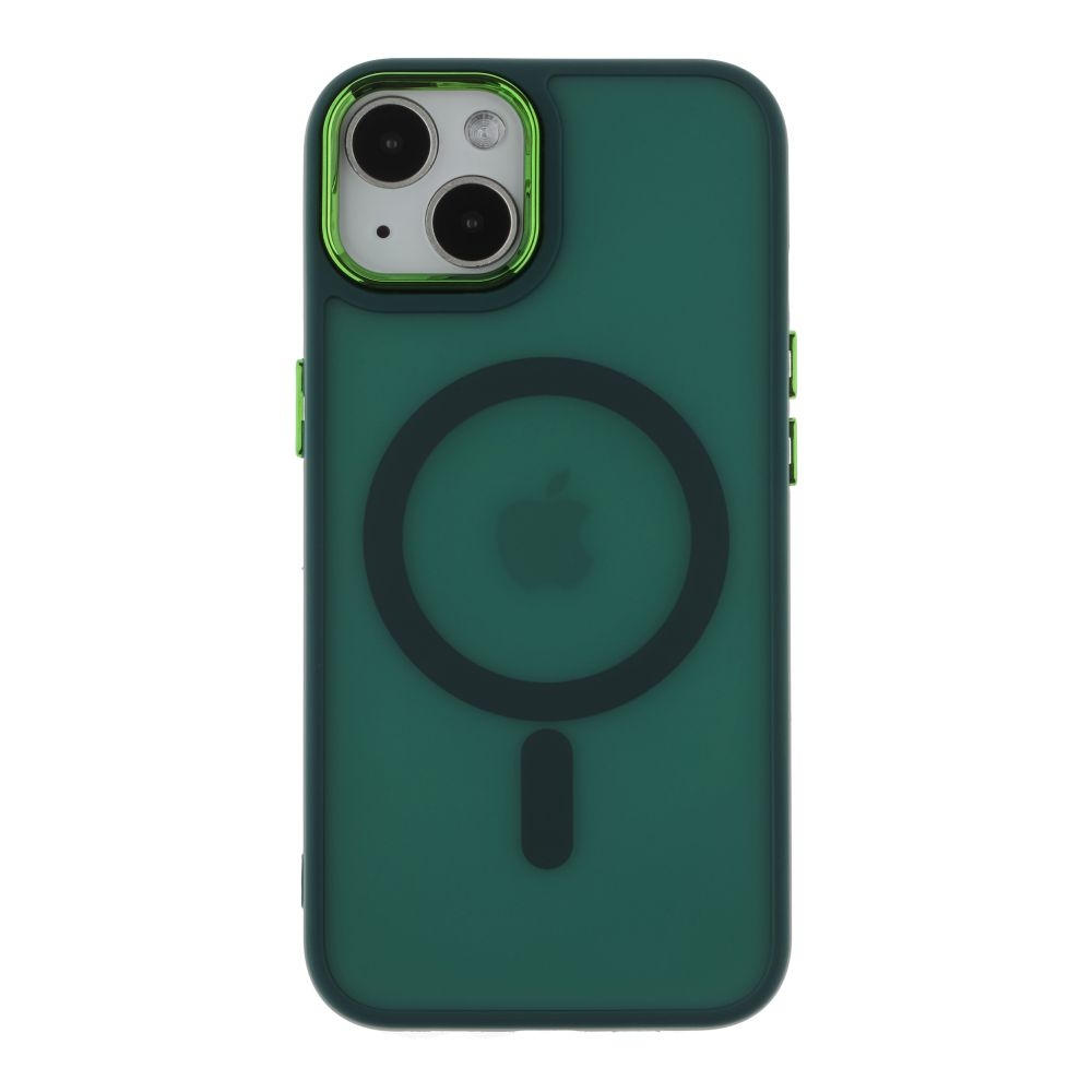 Чехол TPU+PC Space Magnetic Color with Magsafe для iPhone 14 Pro (Green)