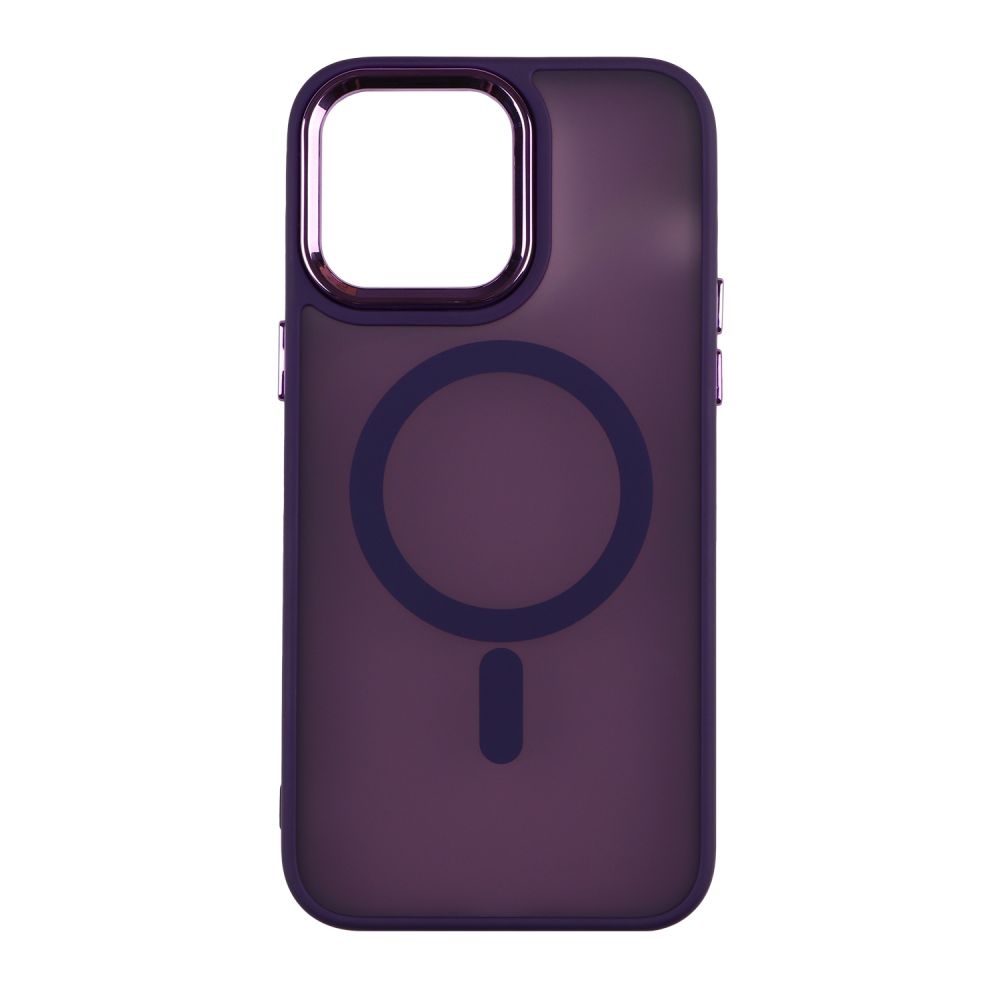 Чехол TPU+PC Space Magnetic Color with Magsafe для iPhone 14 Pro (Dark Purple)