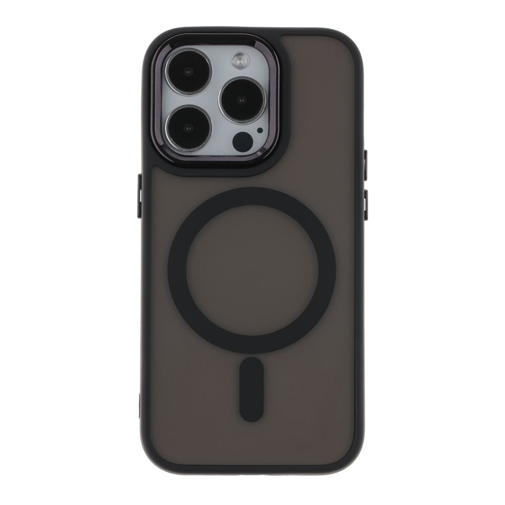 Чехол TPU+PC Space Magnetic Color with Magsafe для iPhone 14 (Black)
