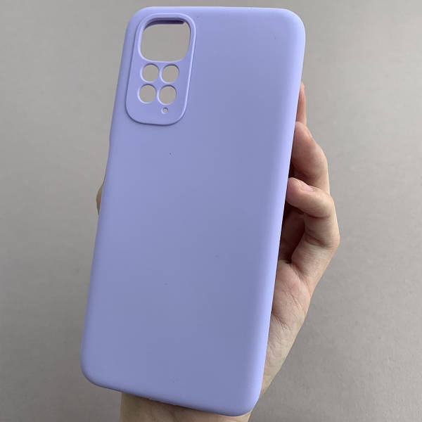 Чехол Silicone Cover Full Camera (A) для Xiaomi Redmi Note 11 (Global) / Note 11S (05.Lilac)