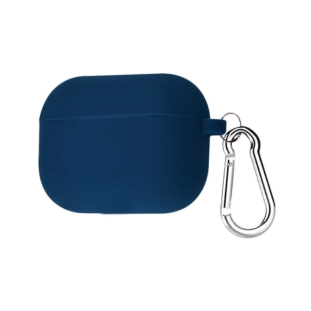 Чехол Silicone Case with microfibra для Airpods Pro 2 (08.Dark blue)
