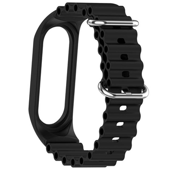Ремешок для Xiaomi Mi Band 8 Ocean band (Black)