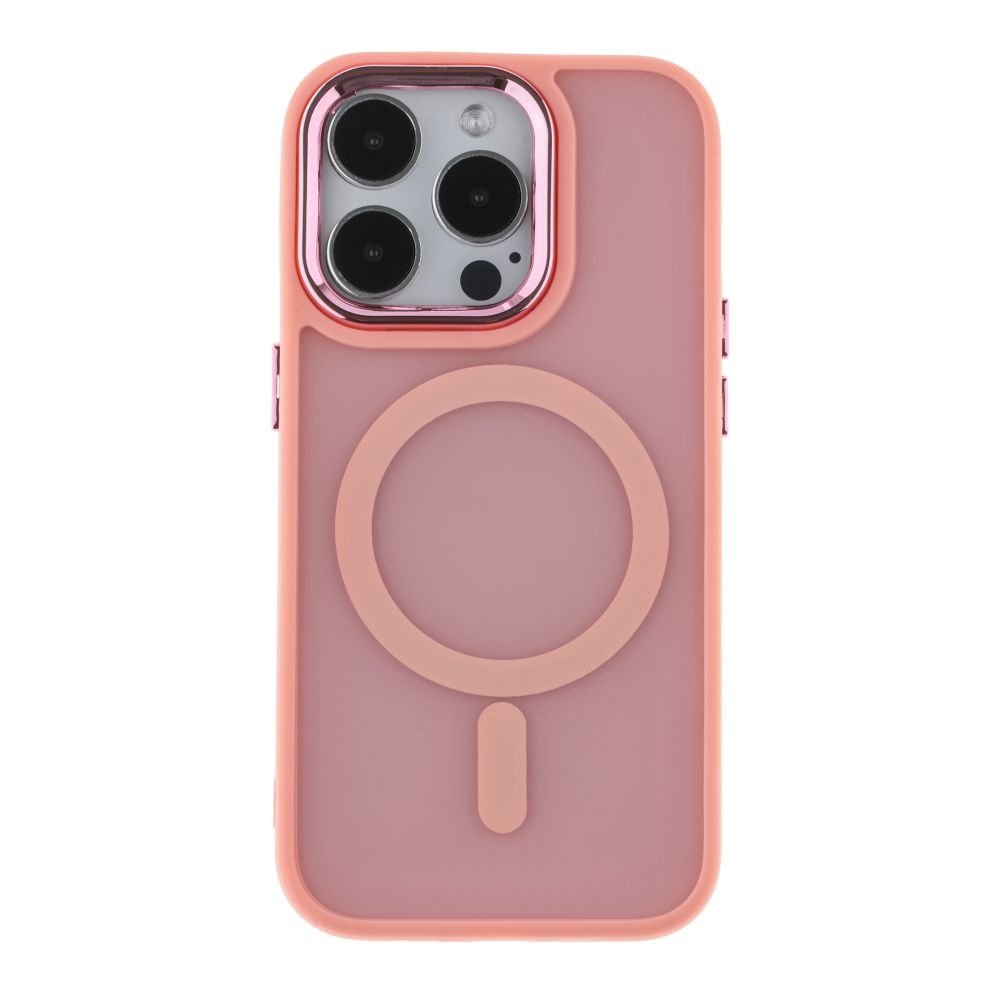 Чехол TPU+PC Space Magnetic Color with Magsafe для iPhone 14 Pro (Pink)