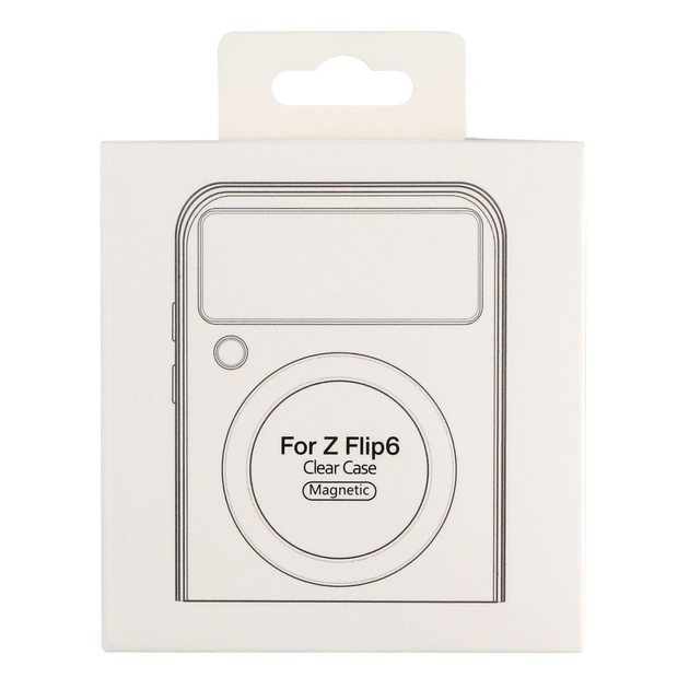 Чехол Clear Case with MagSafe Samsung Flip 6 (F741) (Transparent)