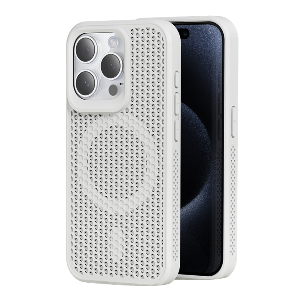 Чехол TPU+PC AeroCool with MagSafe для iPhone 15 (White)