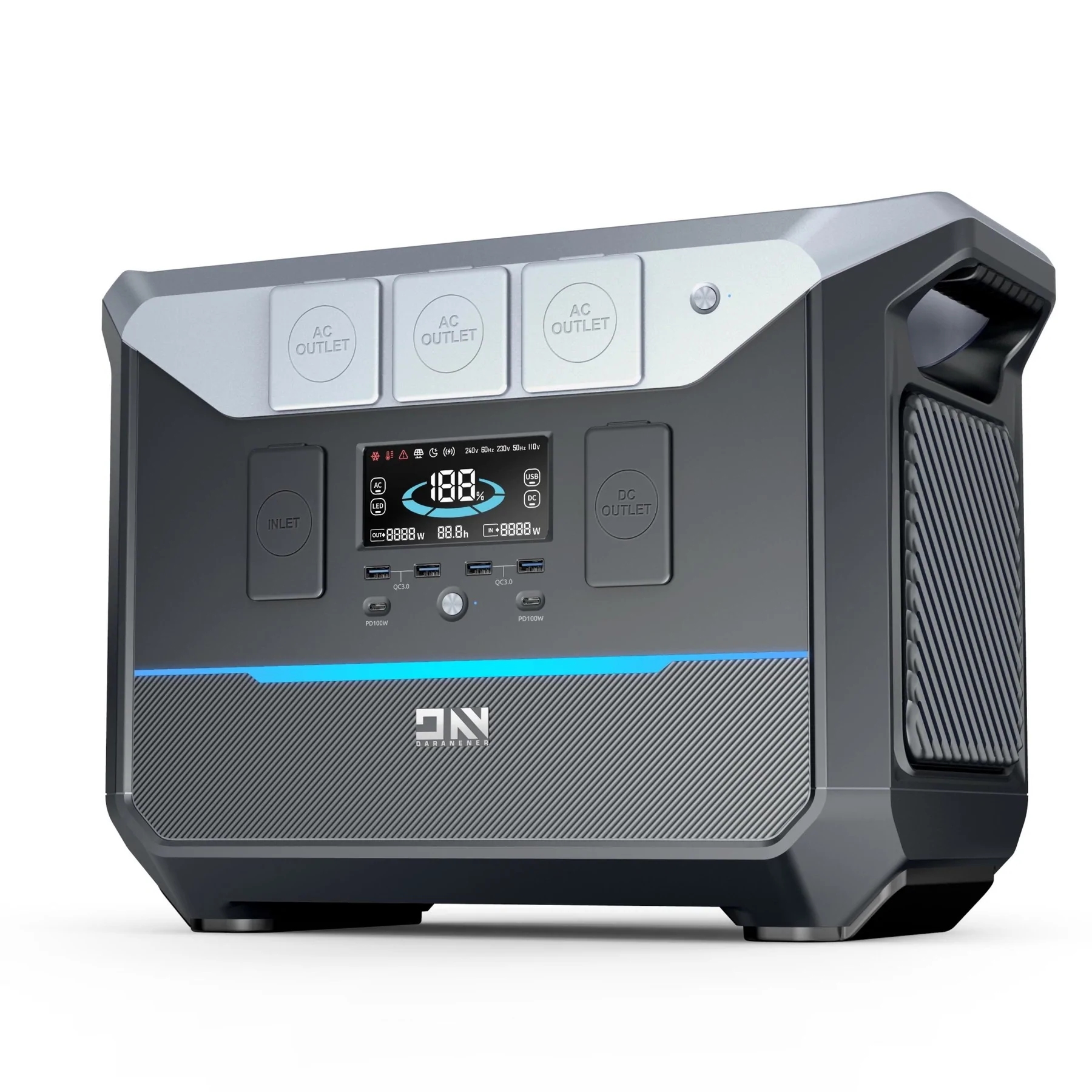 Power Station DARANENER NEO 2000, 2000W, 2073.6Wh, (648000mAh), LiFePo4 Витринный образец (PS04 20AK