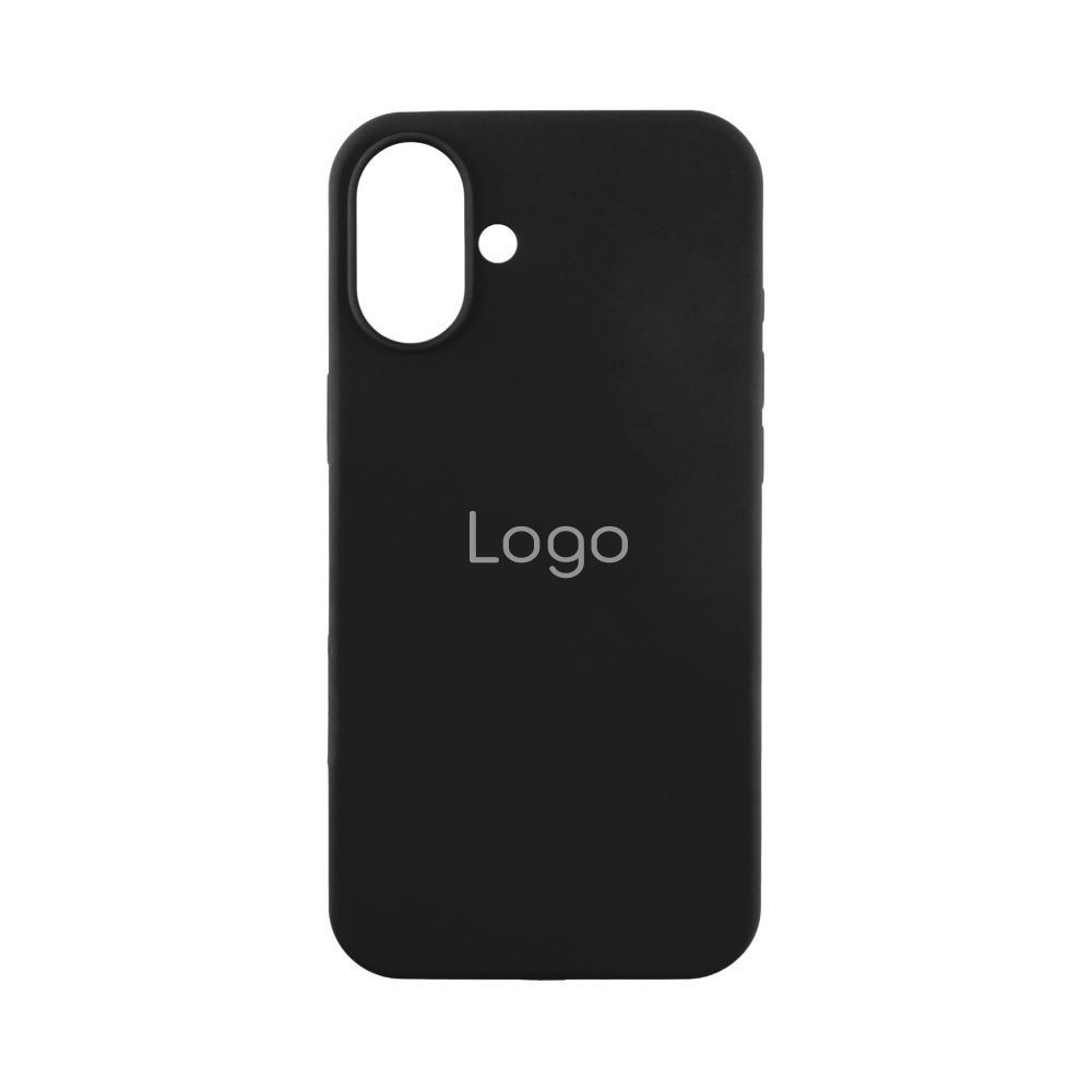 Чехол Silicone Case Full Size (AA) для iPhone 16 (18.Black)