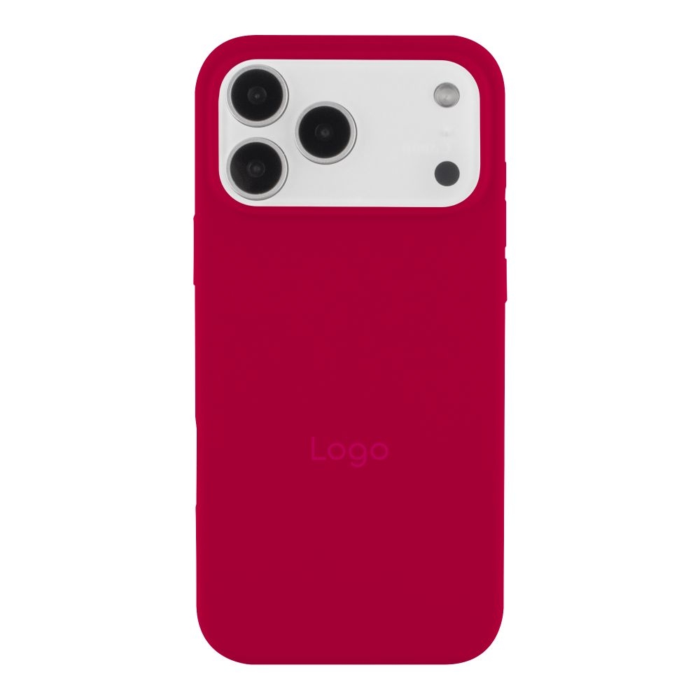 Чехол Silicone Case Full Size (AA) для iPhone 17 Pro Max (37.Rose Red)