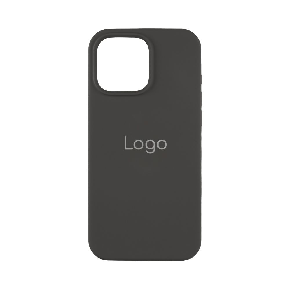 Чехол Silicone Case Full Size (AA) для iPhone 17 Pro Max (15.Dark Grey)