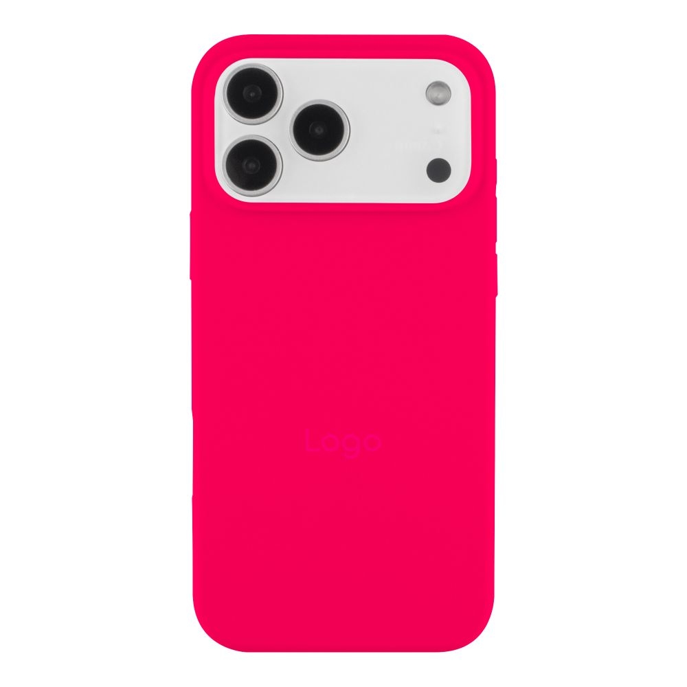 Чехол Silicone Case Full Size (AA) для iPhone 17 Pro (38.Shiny Pink)