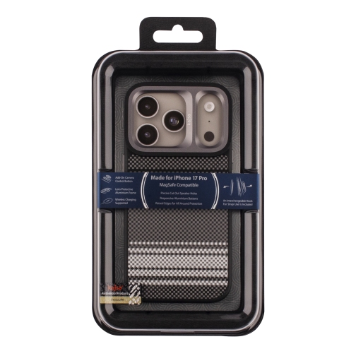 Чохол Kajsa Resort Collection Gradient Stripe with MagSafe для iPhone 17 Pro (Black B-Ring)