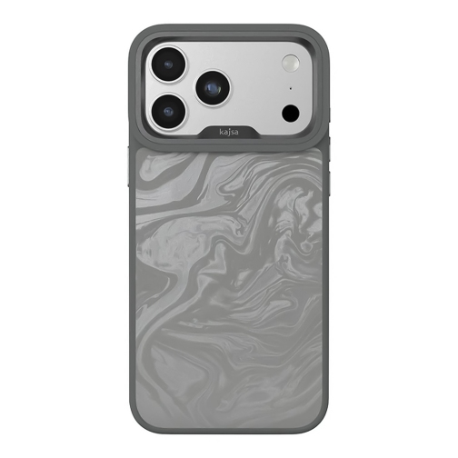 Чохол Kajsa Glamorous Collection Fluid Art with MagSafe для iPhone 17 Pro Max (Grey O-Ring)