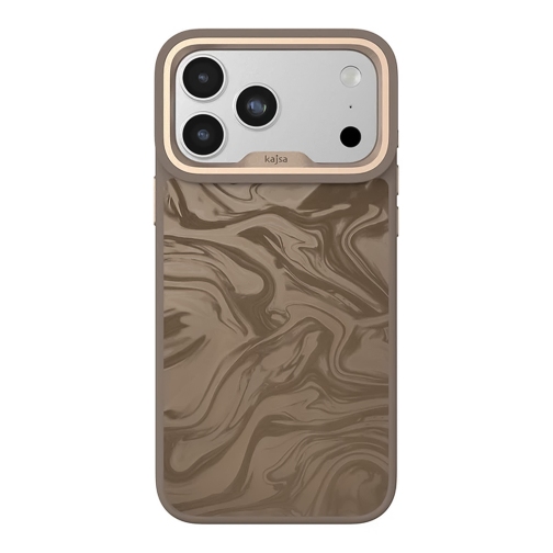 Чехол Kajsa Glamorous Collection Fluid Art with MagSafe для iPhone 17 Pro (Desert Gold O-Ring)