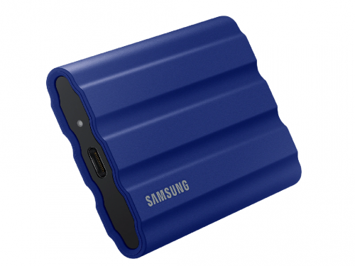 2.0TB Samsung Portable SSD T7 Shield Blue, USB-C 3.1 (88x59x13mm, 98g,R/W:1050/1000MB/s, IP65)