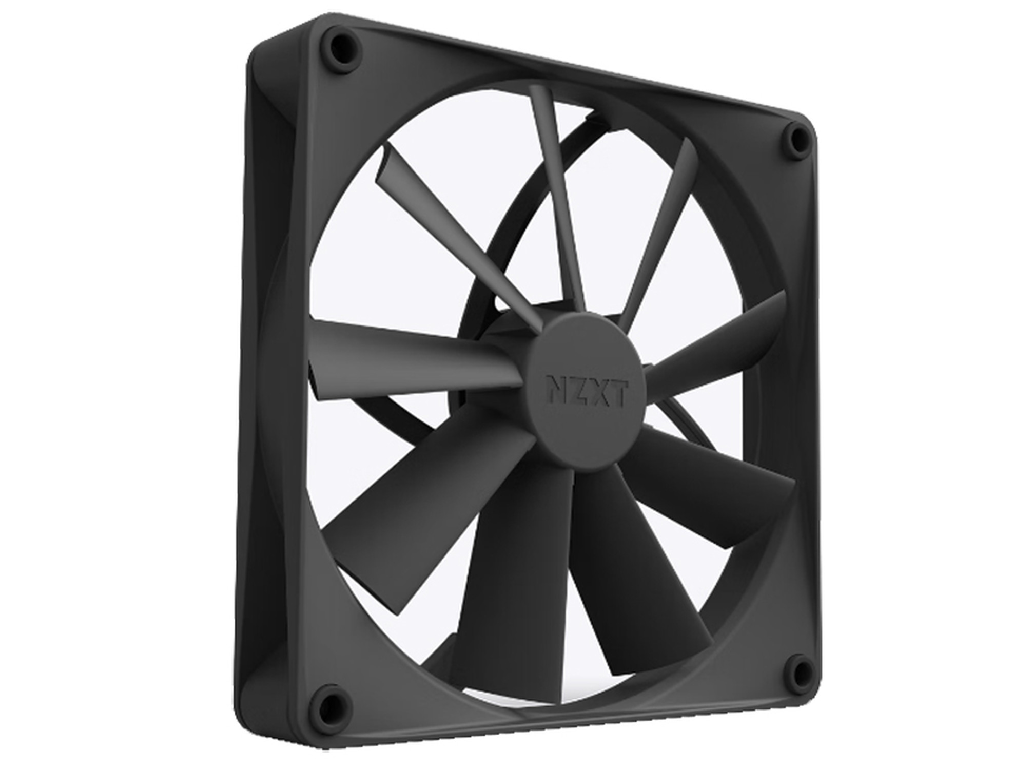 'PC Case Fan NZXT F140Q, 140x140x26mm, 18.7-23dB, 42.92-101CFM, 500-1200RPM, FDB, 4 Pin, Black.