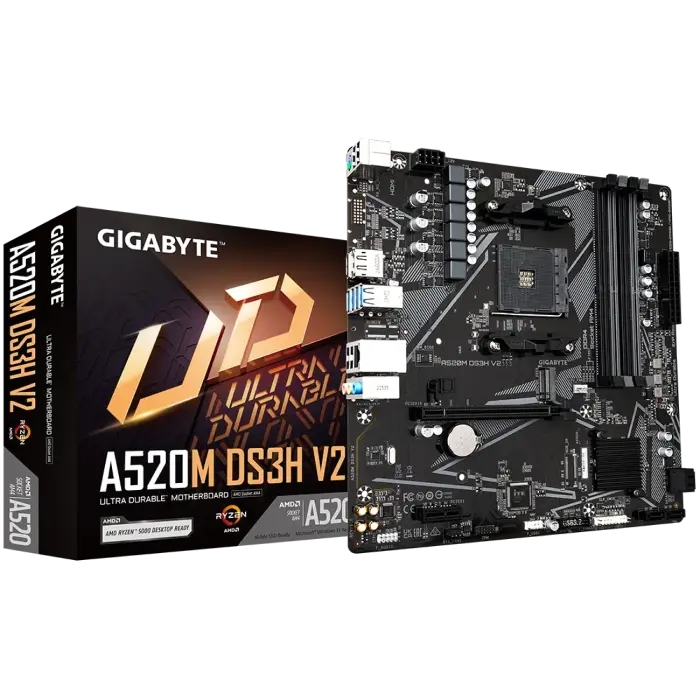 MB AM4 Gigabyte A520M DS3H V2  mATX  Micro-ATX Socket: AM4