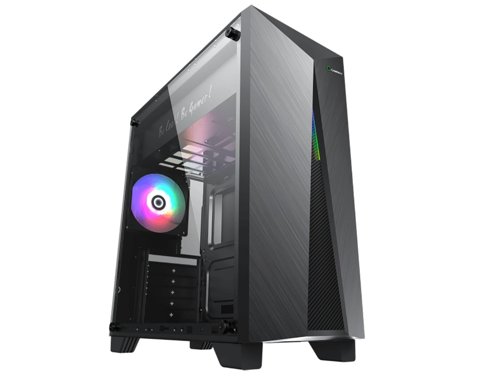 Case ATX GAMEMAX Nova N6, w/o PSU, 1x120mm, ARGB LED fan, ARGB LED strip, TG, USB3.1, Black