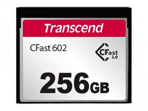 256GB CompactFlash Card, CFast 2.0, Transcend  CFX602 'TS256GCFX602' (R/W: 500/350MB/s)Capacitate s