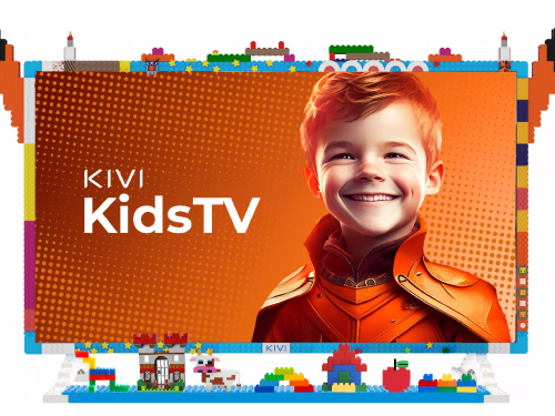 32' LED SMART TV KIVI KidsTV, 1920x1080 FHD, Android TV, Blue DLED 1920x1080 FHD, SMART TV