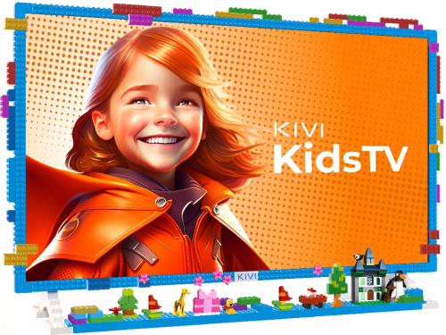 32' LED SMART TV KIVI KidsTV, 1920x1080 FHD, Android TV, Blue DLED 1920x1080 FHD, SMART TV