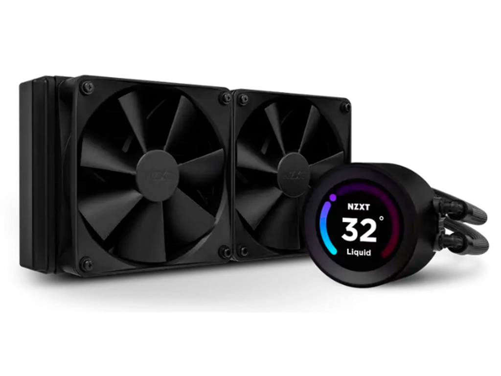 AIO Liquid Cooling NZXT Kraken Elite 280 Black (19.4-32.16dB, 99.68CFM, 2x140mm, 500-1500RPM, LCD 2)
