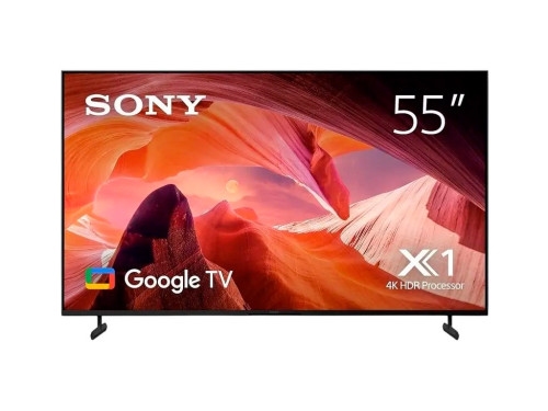 55' LED SMART TV SONY KD55X80LAEP, 4K HDR, 3840x2160, Google TV, Black