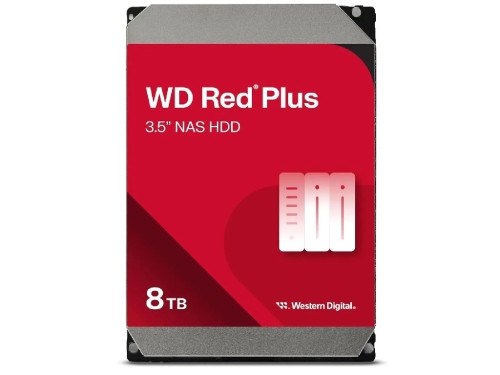 3.5' HDD  8.0TB-SATA-256MB Western Digital  'Red Plus (WD80EFPX)', NAS, 24/7, CMRCapacitate memorie