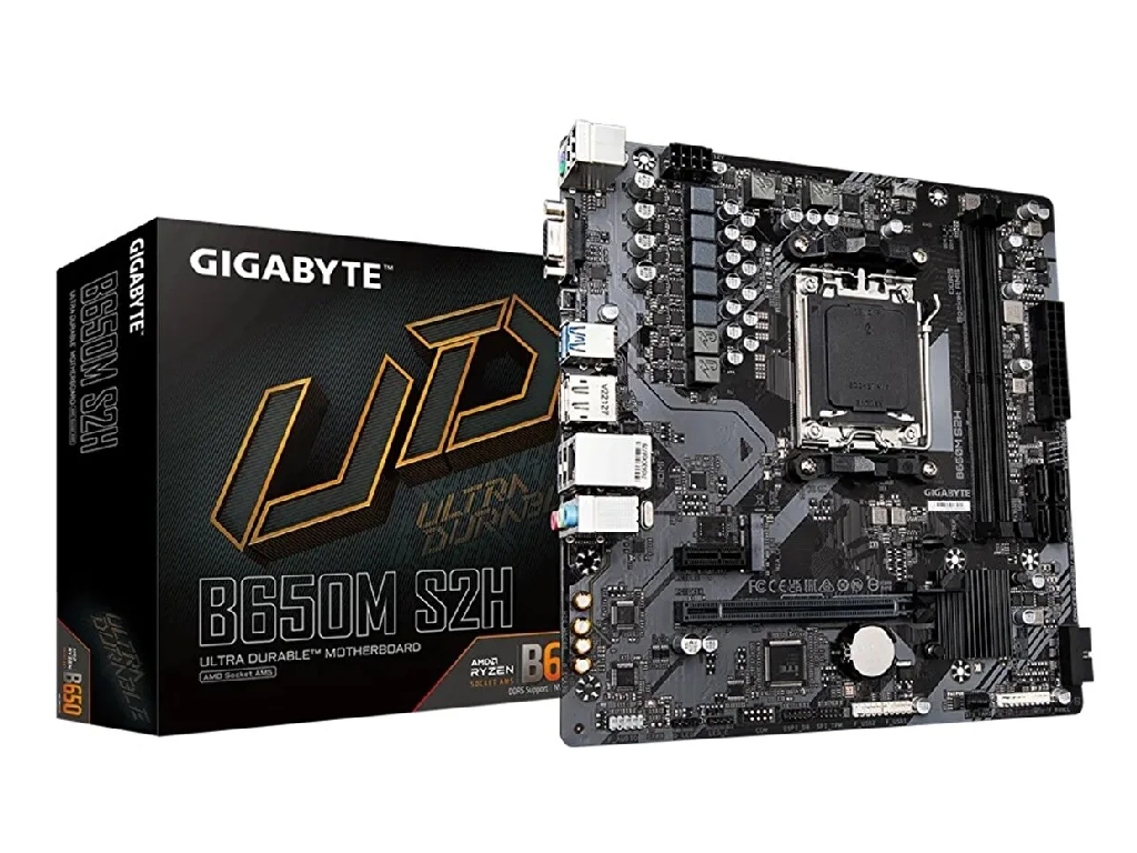 MB AM5 Gigabyte B650M S2H mATX  Micro-ATX Socket: AM5