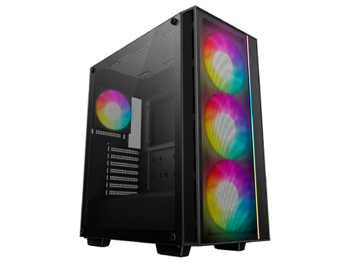 Case ATX Deepcool MATREXX 55 MESH v4, w/o PSU, 3x140mm & 1x120mm ARGB fans, 2xUSB3.0, Front Mesh
