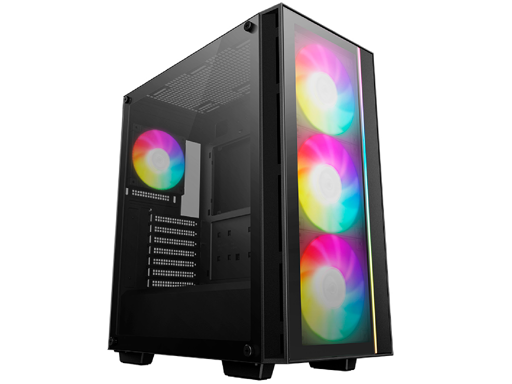 Case ATX Deepcool MATREXX 55 v4, w/o PSU, 3x140mm & 1x120mm ARGB fans, 2xUSB3.0, Front & Side TG