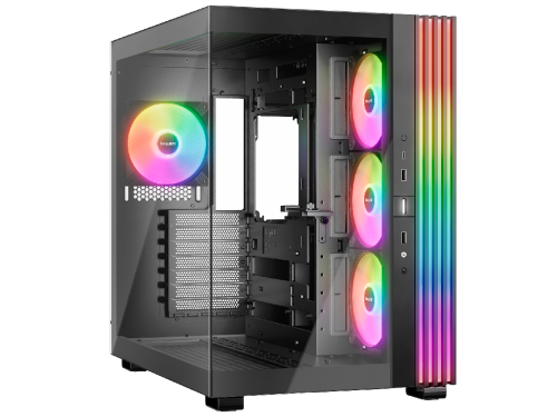 Case ATX be quiet! Ligh Base 600 LX, w/o PSU, 4x120mm ARGB fan, ARGB strips, Front & Side TG, DF, VG