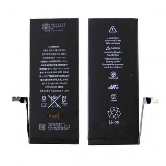 Battery for Apple iPhone 6S Plus / 2750mAh Capacity