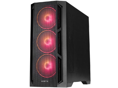 Case EATX Chieftec APEX Lumo, w/o PSU, 0.6mm, 4x140mm ARGB, Front Mesh, Tempered Glass, RGB Hub