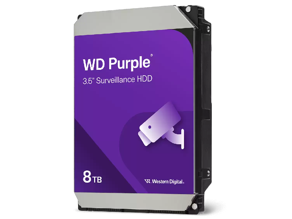 3.5' HDD  8.0TB-SATA-256MB Western Digital  'Purple (WD85PURZ)', Surveillance, CMRCapacitate memori