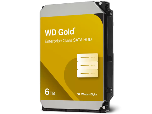 3.5' HDD  6.0TB-SATA-256MB Western Digital  'Gold (WD6004FRYZ)', Enterprise, CMR, 7200rpm, 2.0M (MTB