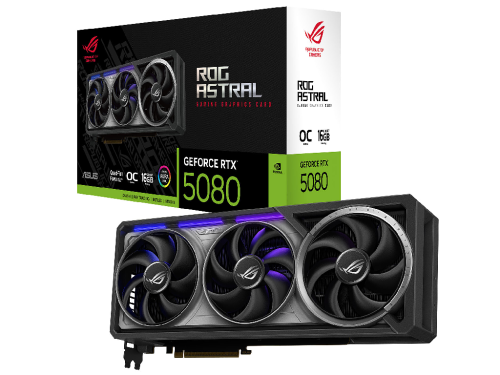 VGA ASUS RTX5080 16GB GDDR7 ROG Astral Gaming (ROG-ASTRAL-RTX5080-O16G-GAMING) GPU: NVIDIA