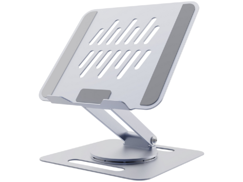 Notebook Rotating Riser Gembird NBS-DR1-01, up to 15.6'', Aluminum, Foldable, Silicone pad, up to 10