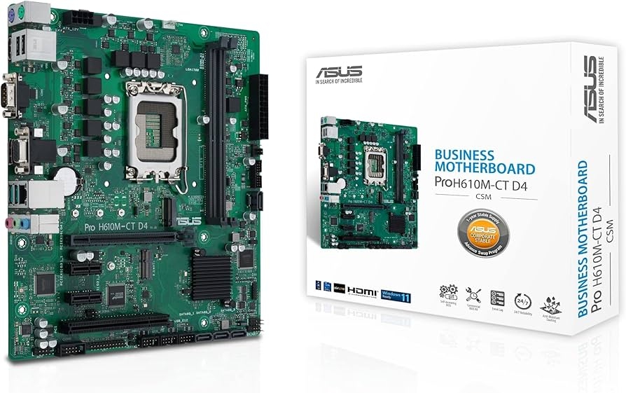 MB S1700 Asus PRO H610M-C D4-CSM  mATXFactor de forma a placii de baza:  Micro-ATX Socket:  LGA170