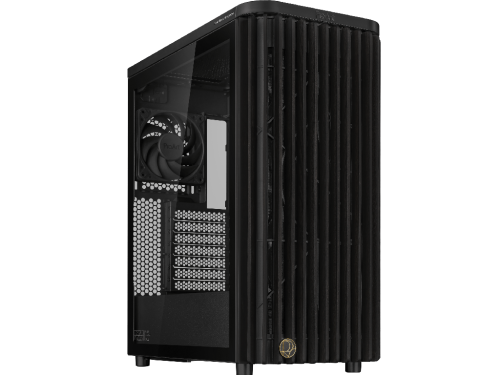 Case ATX Asus ProArt PA401 Wood Edition, 2x160mm & 1x120mm, PWM Hub, Tempered Glass, Dust Filter
