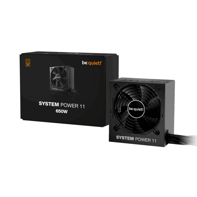 Power Supply ATX 650W be quiet! SYSTEM POWER 11, 80+ Bronze, 120mm, Active PFC, DC/DC, Temperature c